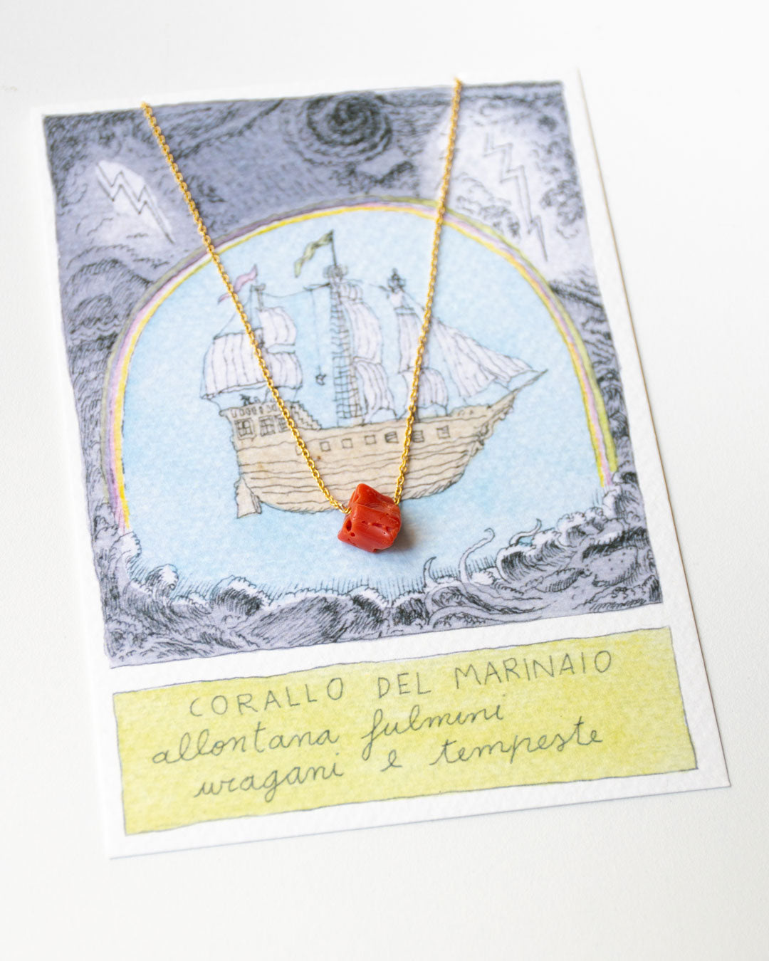 Collana di corallo del marinaio