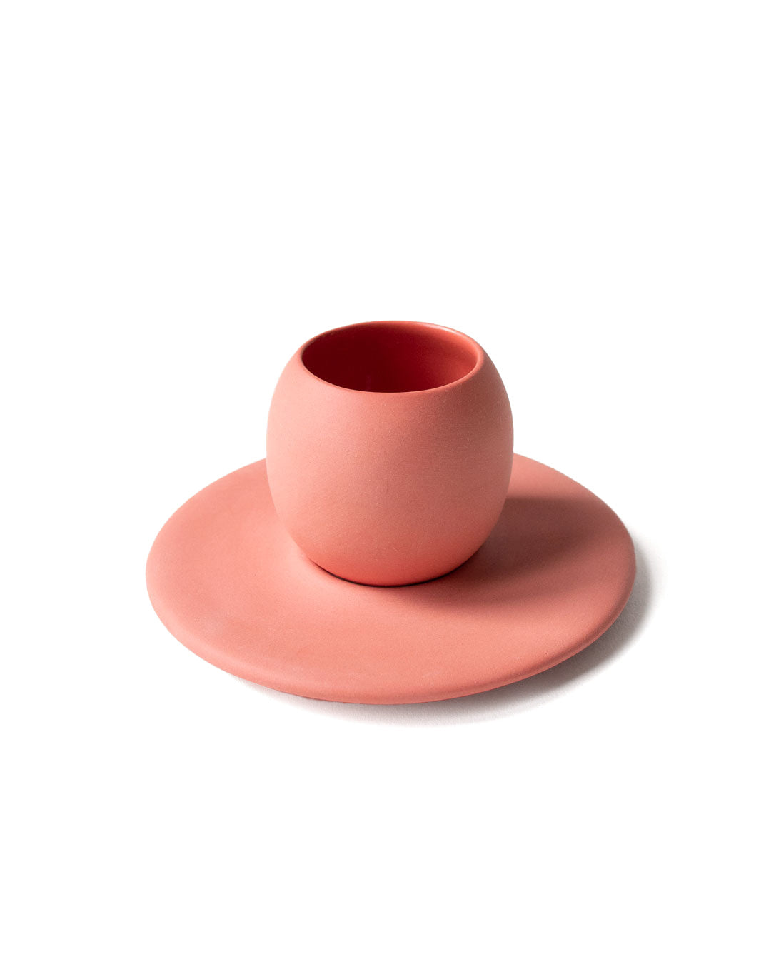 Matte Cup & Saucer Ensemble