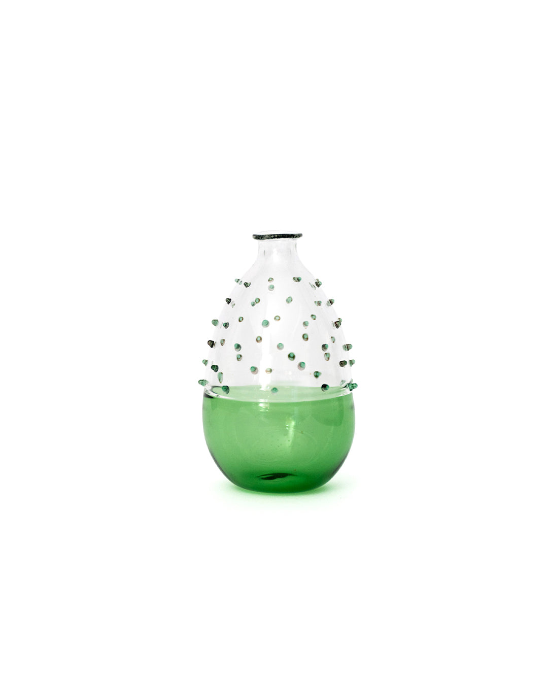 Vase A Transparent Half Green