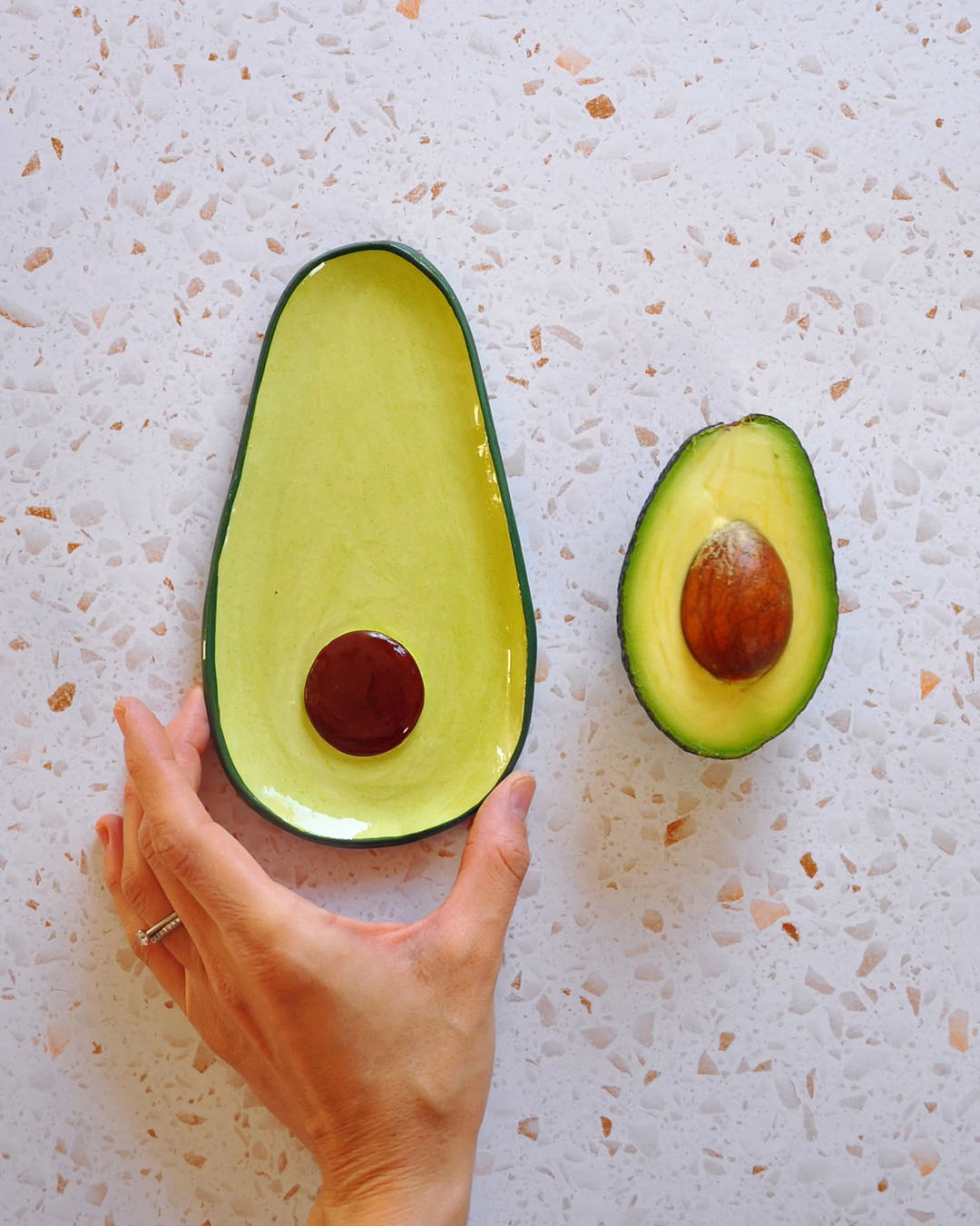 Elisa Ceramics - Avocado spoon rest