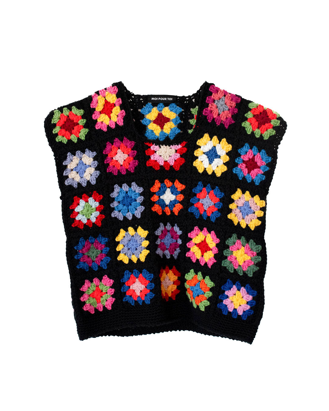 Crochet Peony Vest