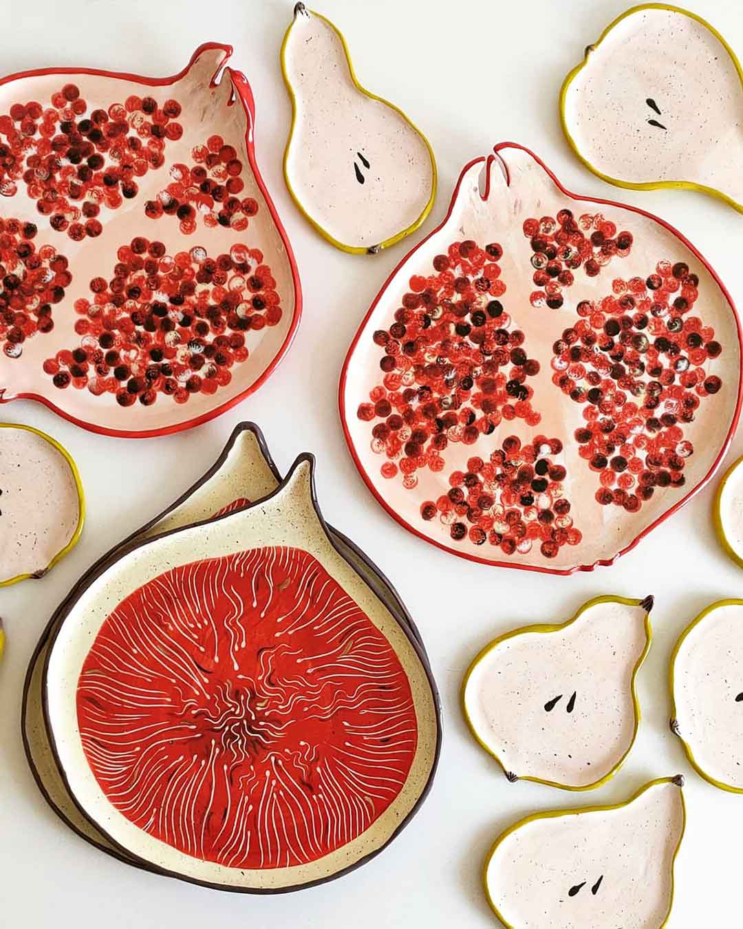 Pomegranate Large Plate