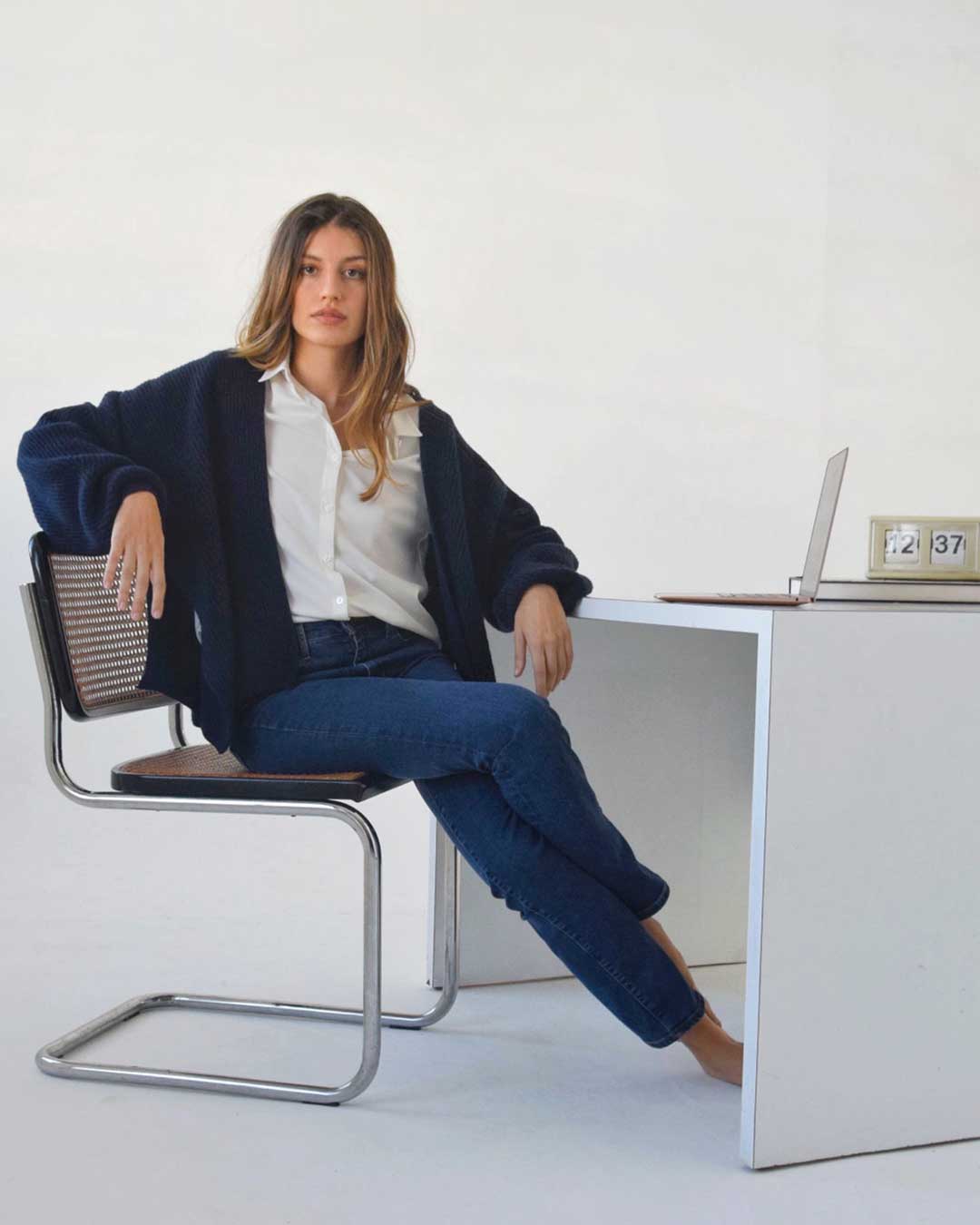 Wool and cashmere blend knitwear
