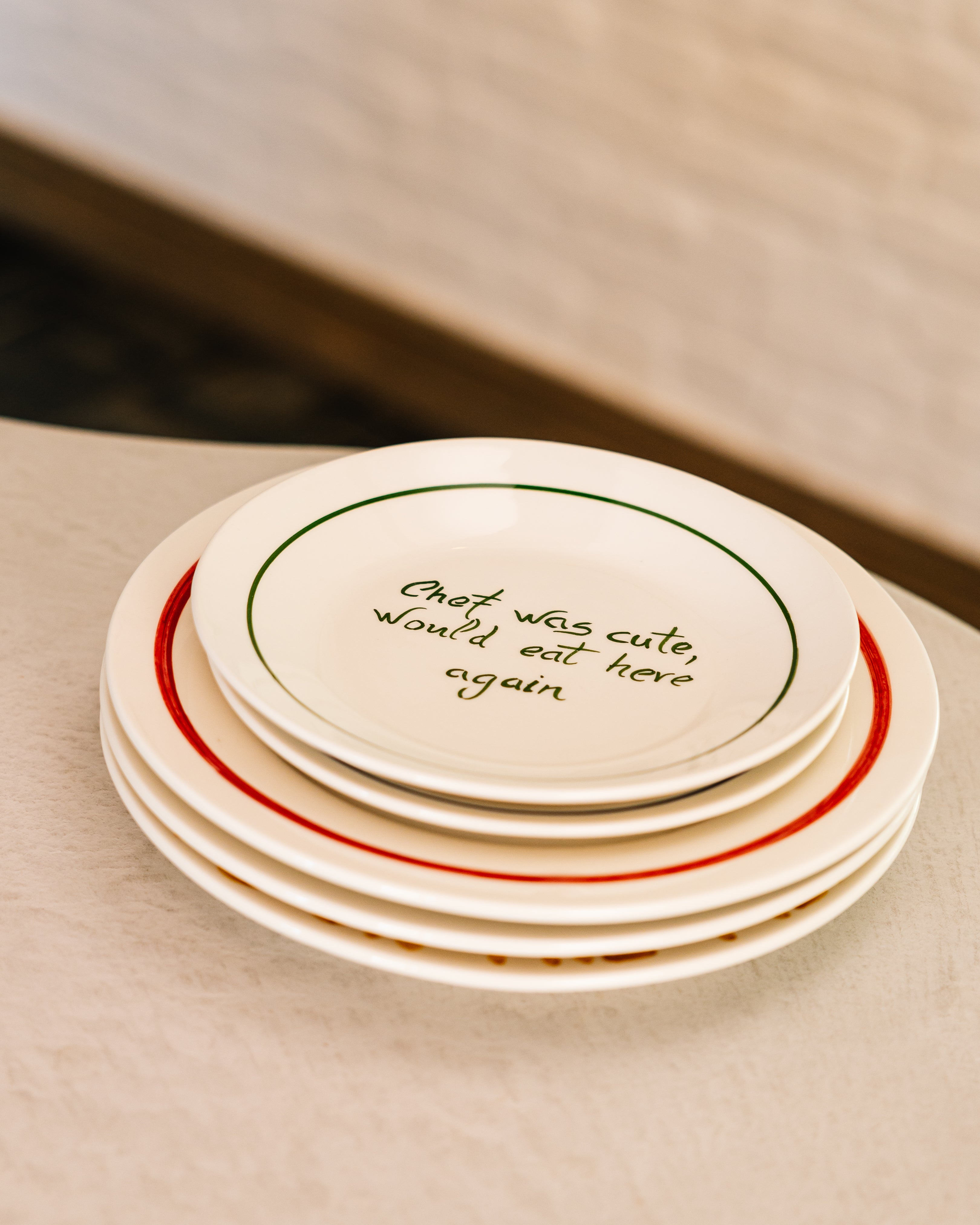 Breakfast plate 'Allergic to idiots'