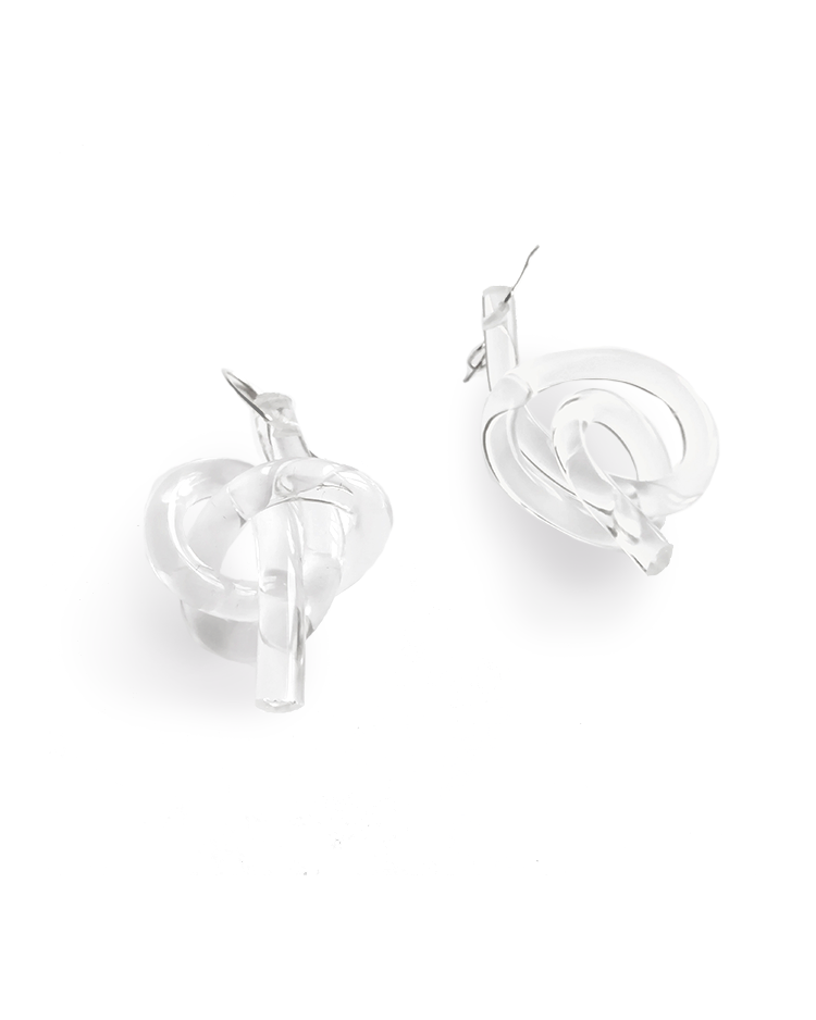 Acrylic handmade handcrafted jewels earrings EsTemporary
