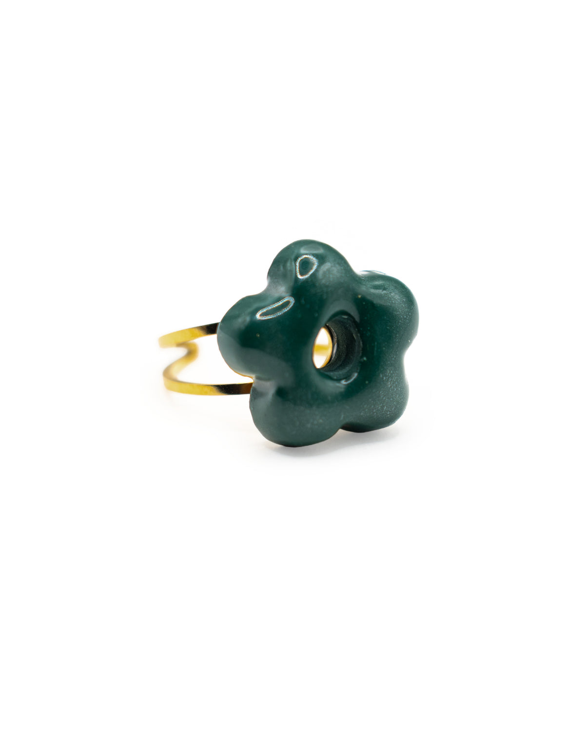 Big Gold Flower Ring
