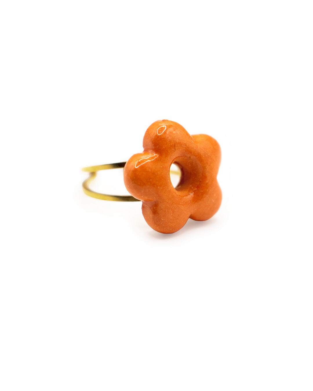 Big Gold Flower Ring