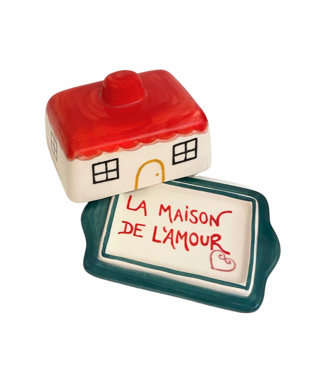 La petite maison' ceramic Butter dish