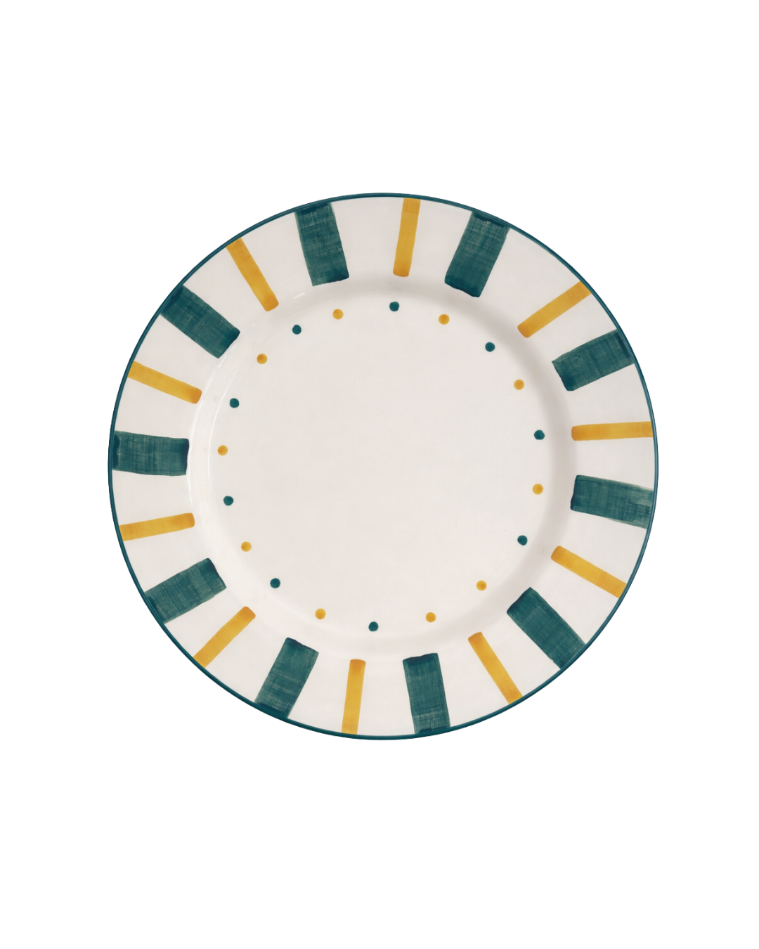 CIRCO dinner plate green and yellow