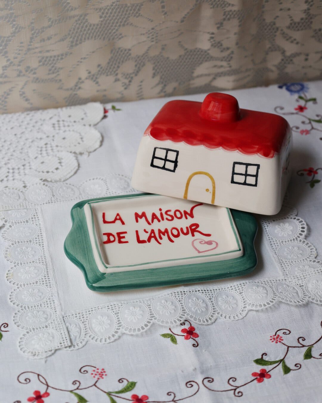 La petite maison' ceramic Butter dish