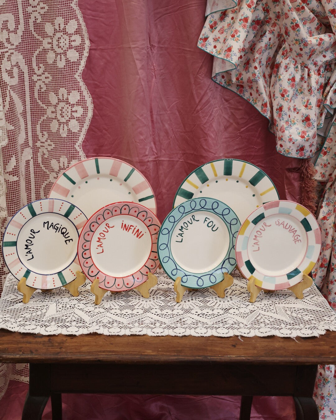 CIRCO dinner plate green and yellow