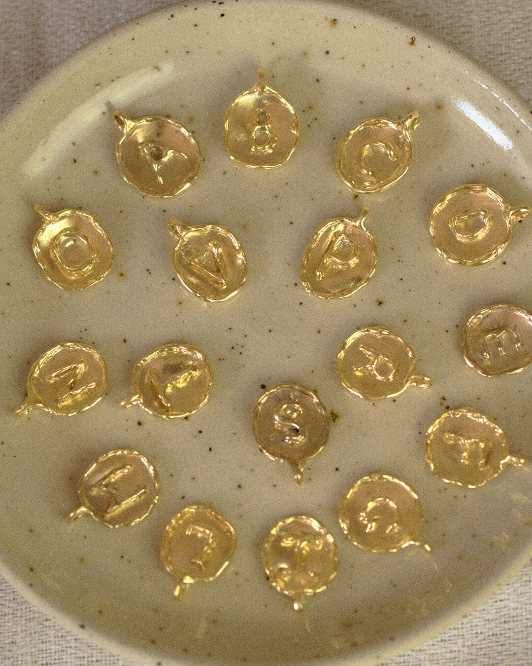 A letter to you necklace gilded silver