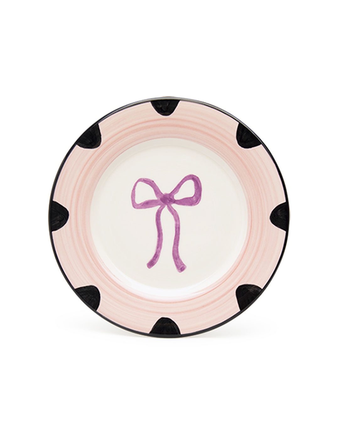 Piatto da dessert a fiocco - Rosa