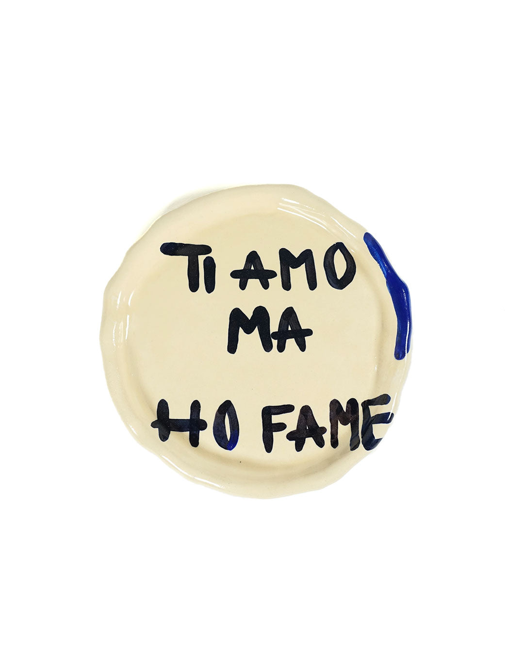 "Ti amo, ma ho fame" plate