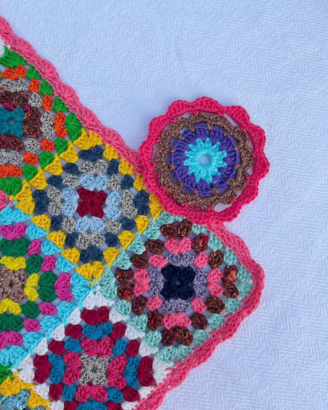 Handmade crochet coaster - Almace