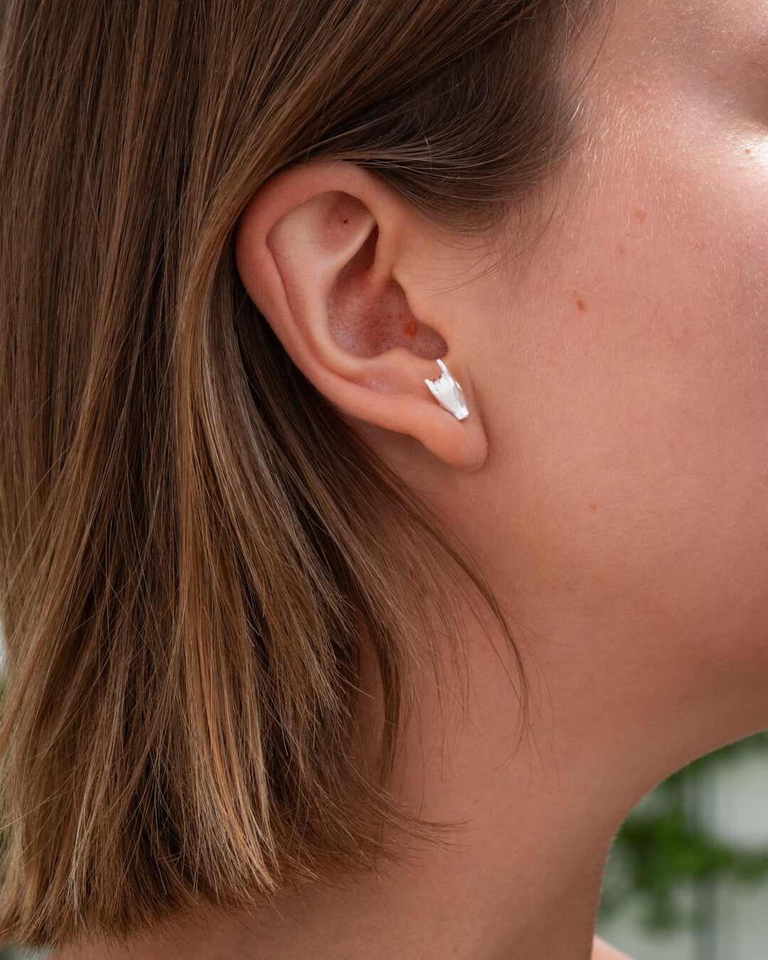 Horn hand earrings