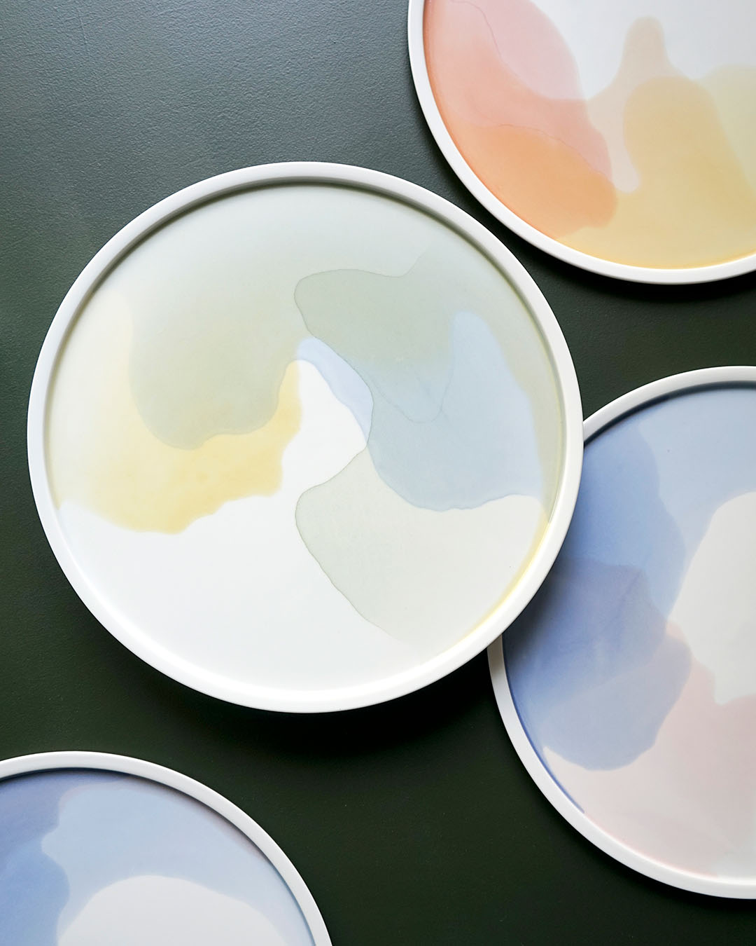 AQUA porcelain platters MIX - Set of 3 (-16%)