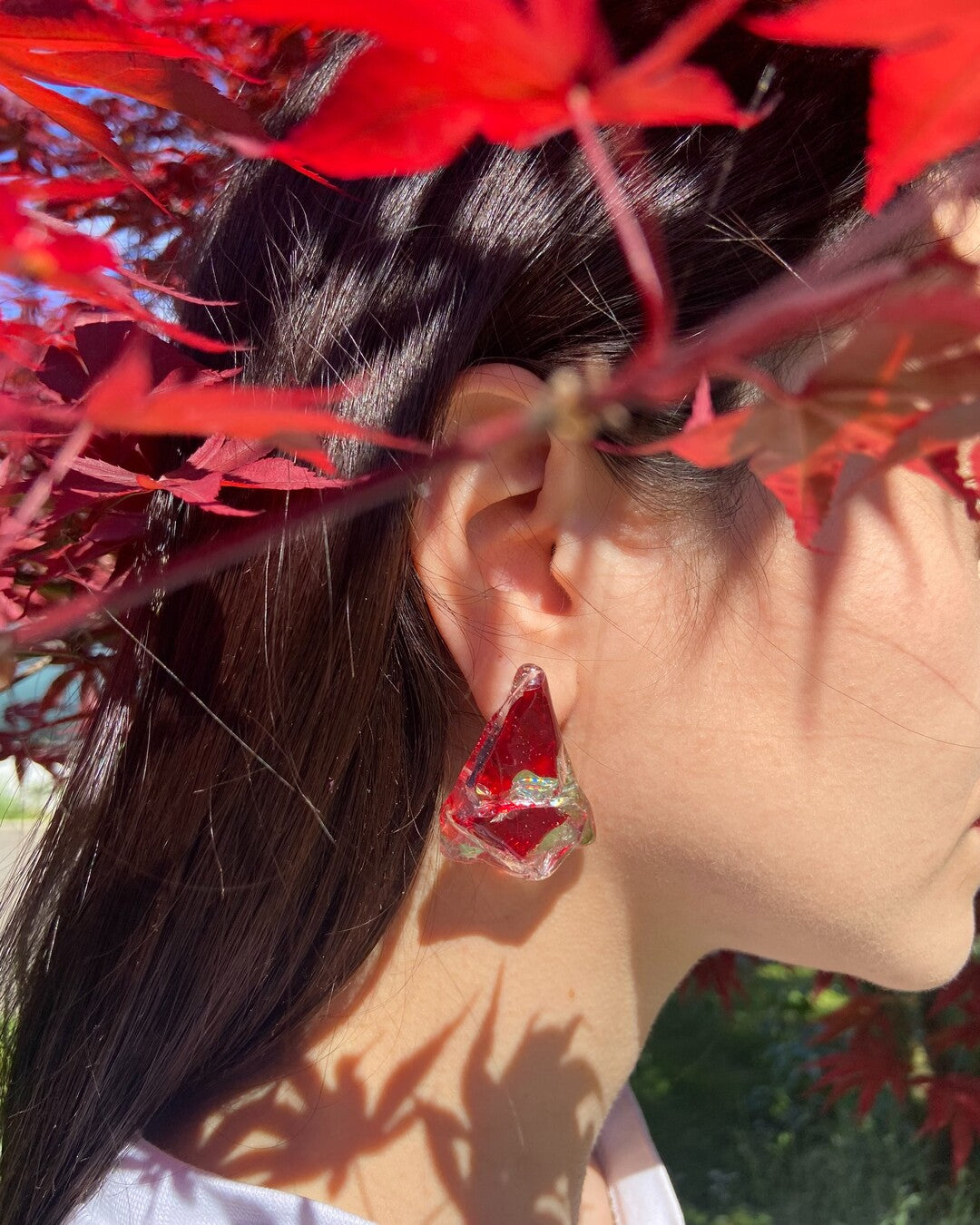 Fragola upcycled earrings