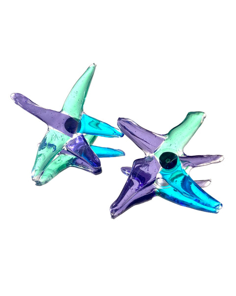 Stelline upcycled earrings - Handmade by Francesca Antico, Antyquo