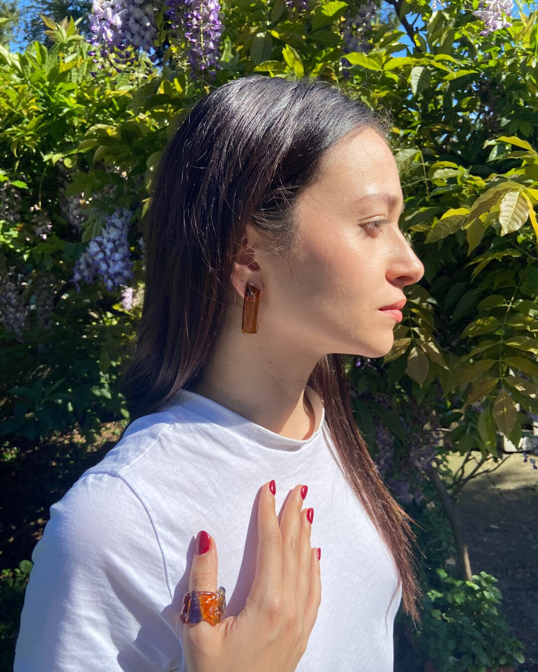 Tegole upcycled earrings