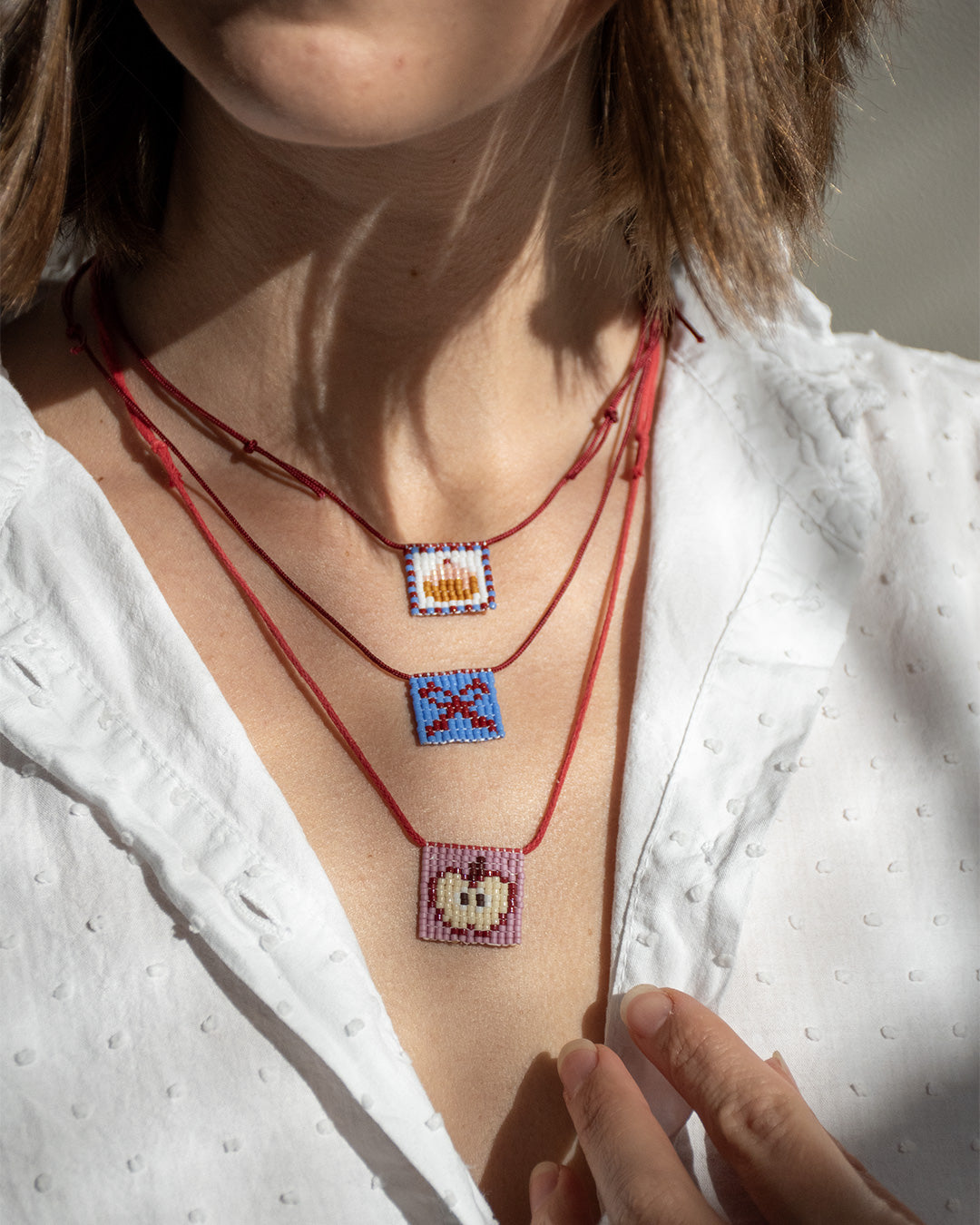 "Christmas bow" Necklace