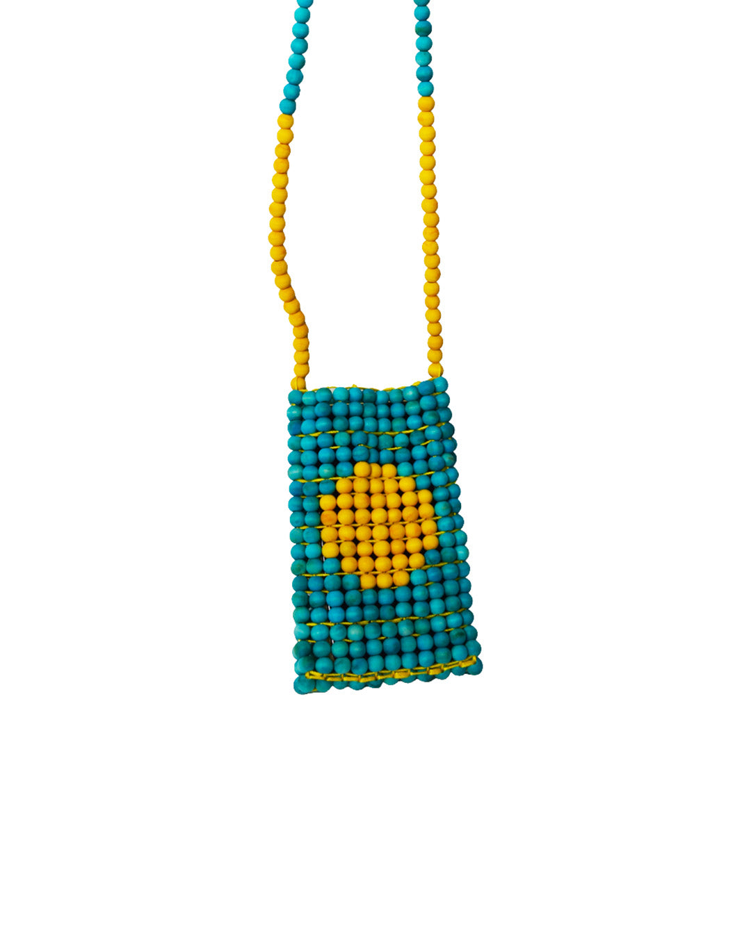 "Sun" beaded phone pouch