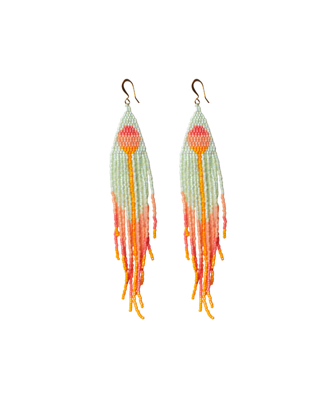 "Sunset" beaded earrings