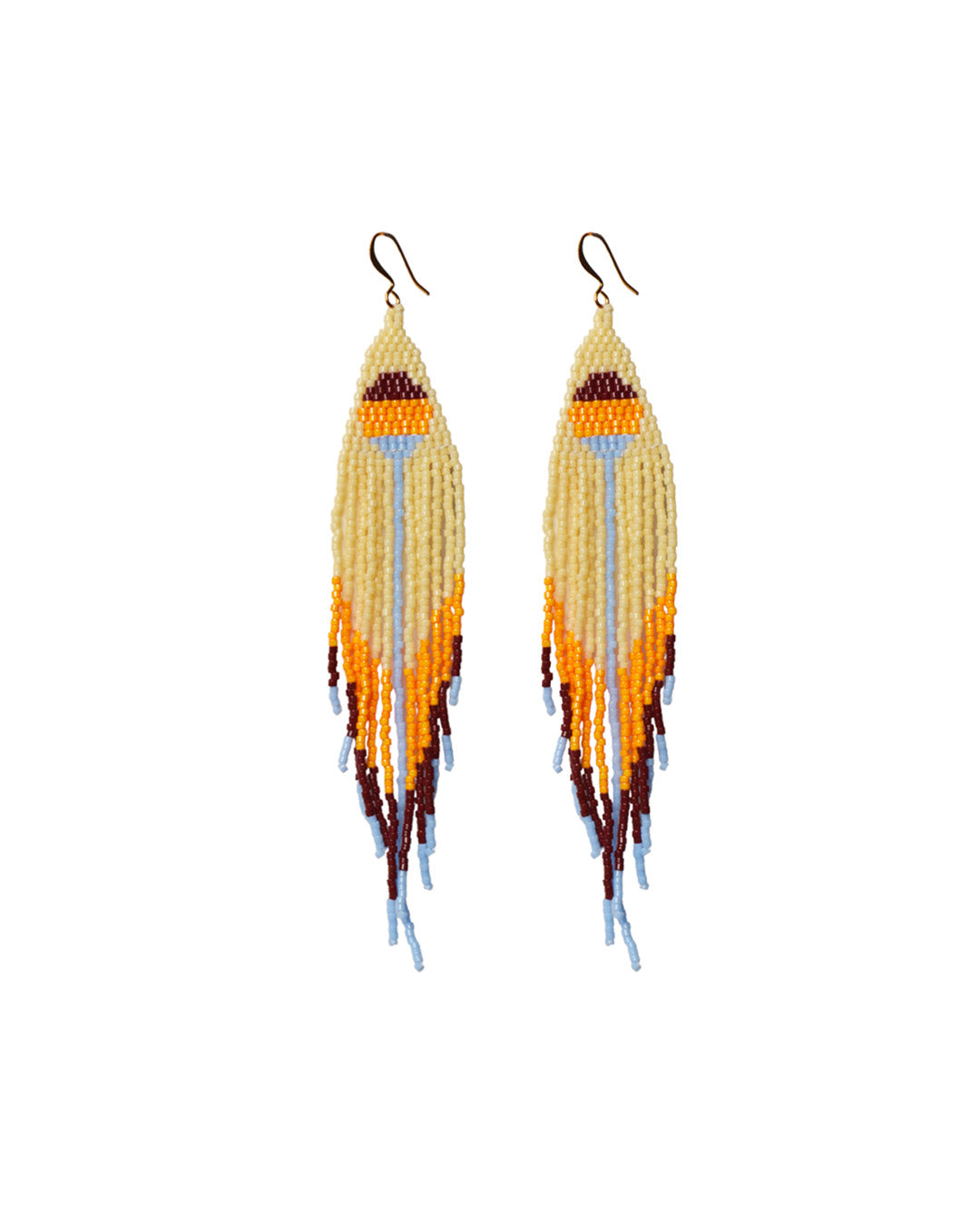 "Sunrise" beaded earrings