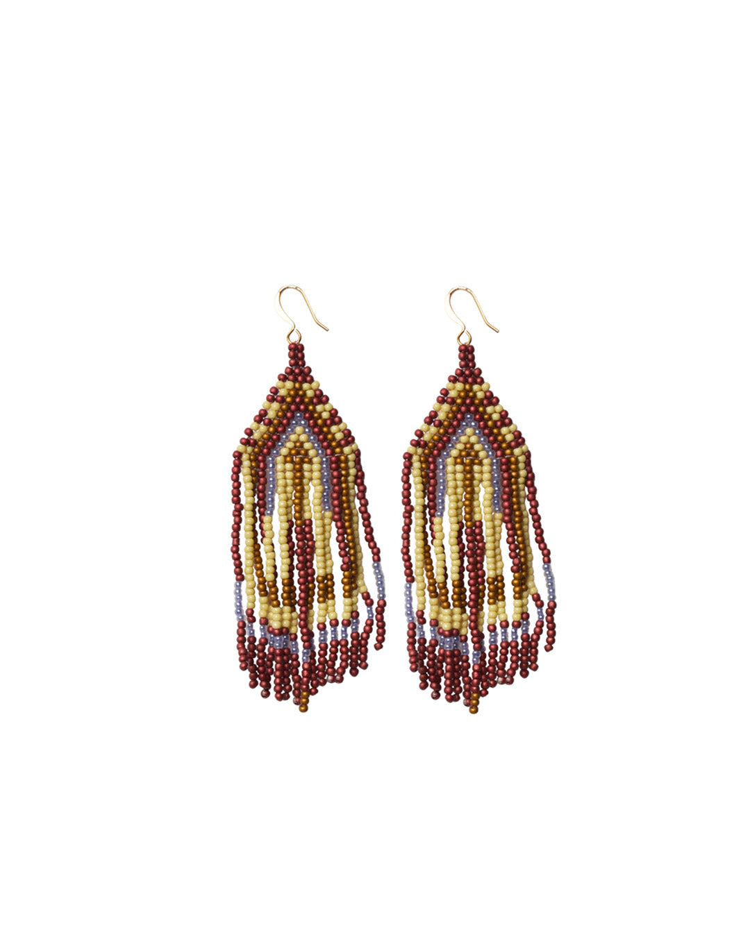 "Texas Sun" beaded earrings