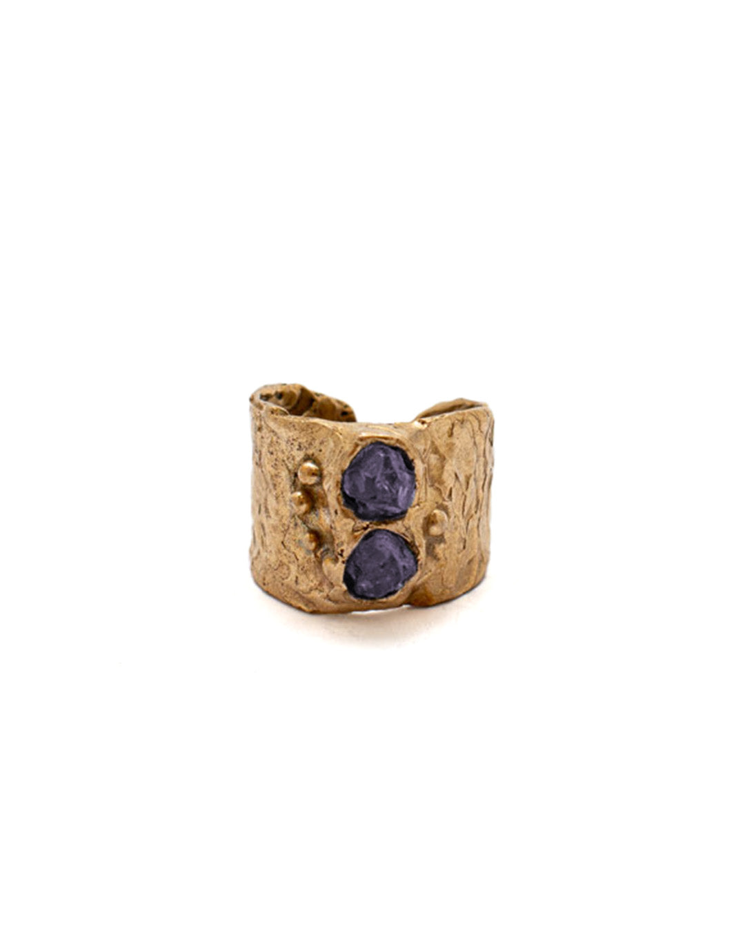 Double Stone Band Ring