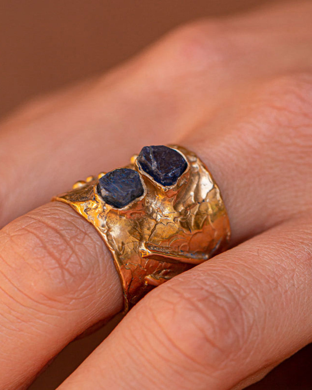 Double Stone Band Ring