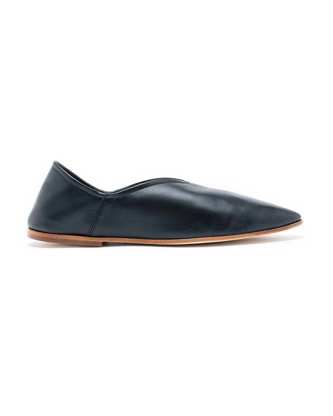 Chaussures plates Babù Milano en cuir - Noir
