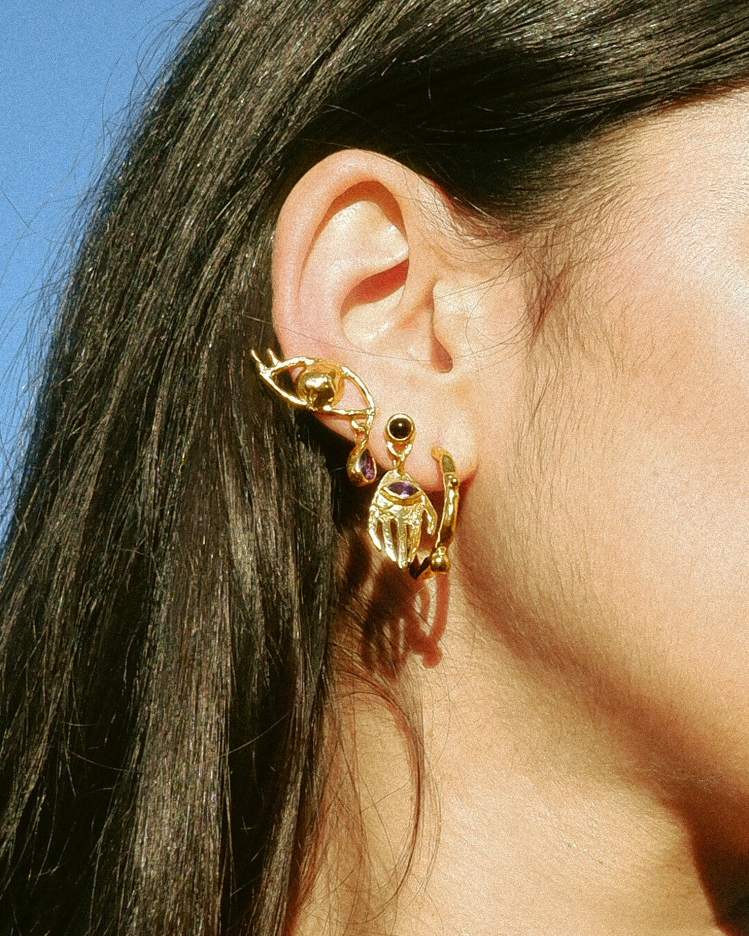 Handmade hoop earrings - Beatriz Jardinha