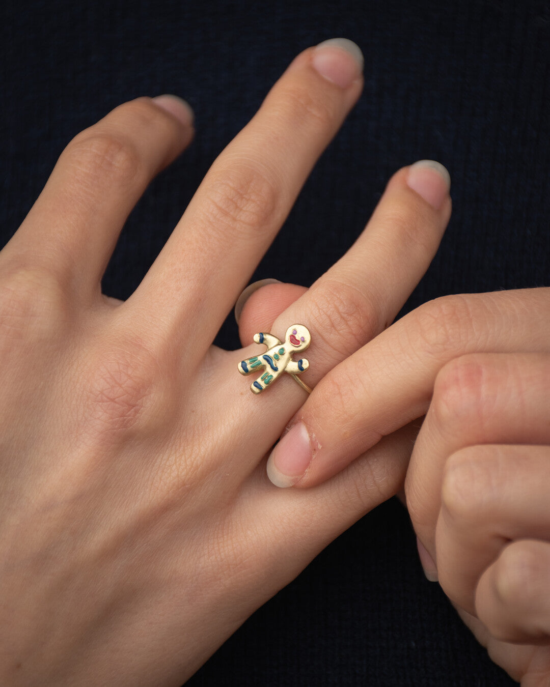 Gingerbread Man Ring