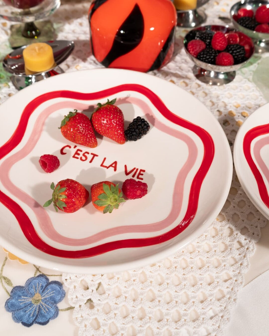 "Speak French" Plate Combo - Talk of the Table Set of 2 (-5%)