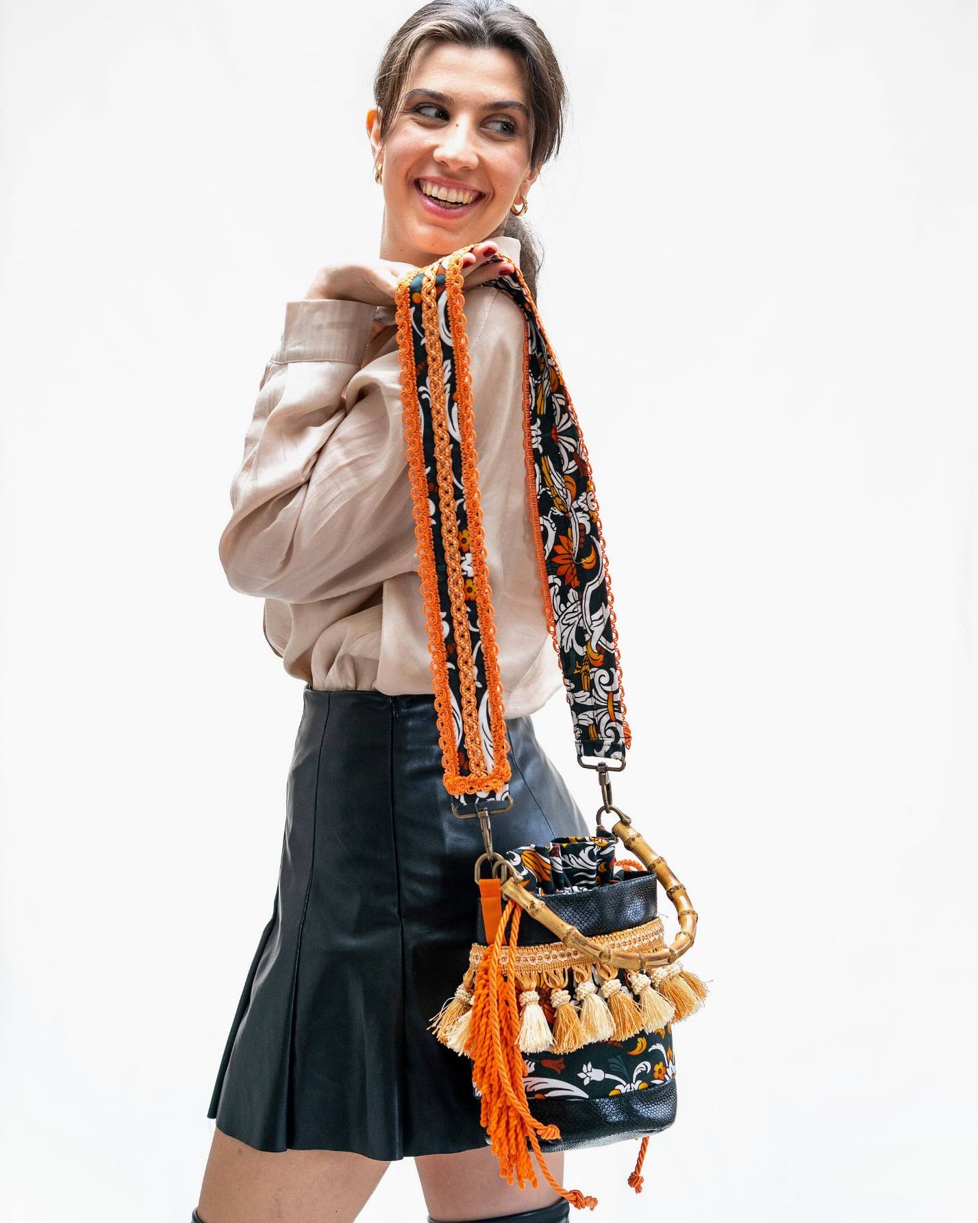 Mini Bucket Bag - Intarsio