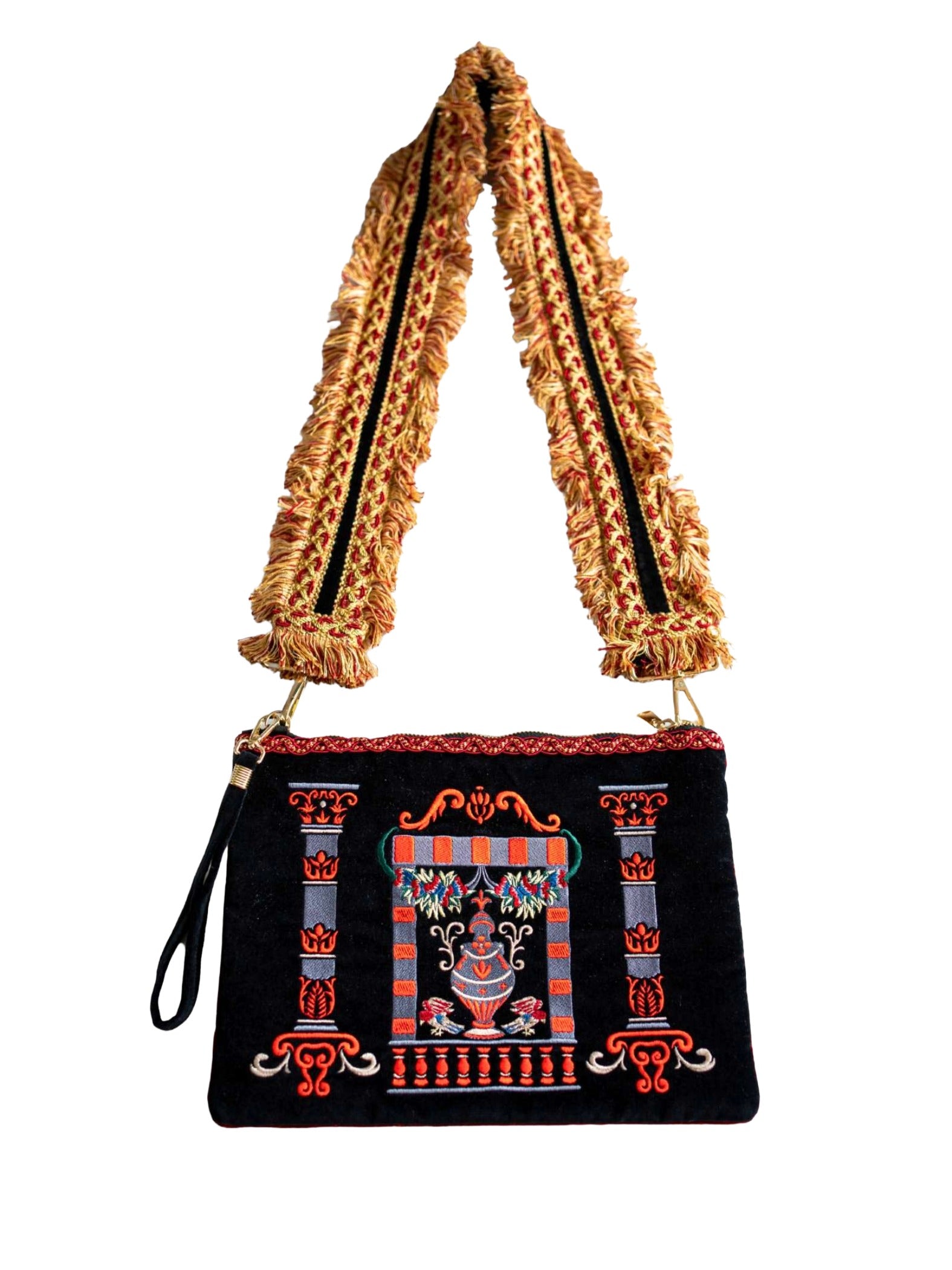 Embroidered Clutch Bag - Prospettiva