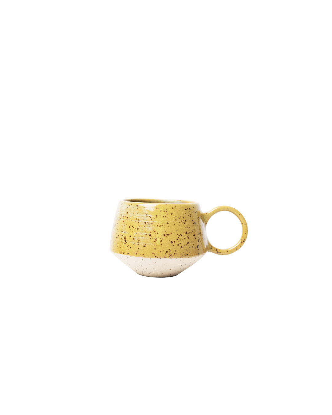 speckled clay handmade cup - Cami Studio