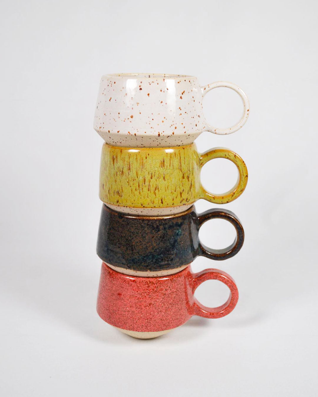 speckled clay handmade cup - Cami Studio