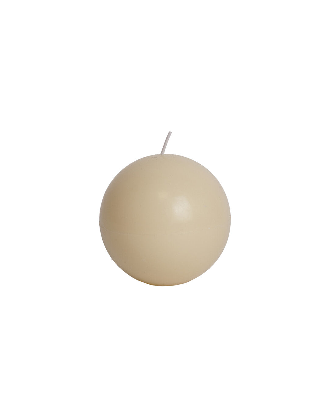 Ball candle 	Big  - Cream white