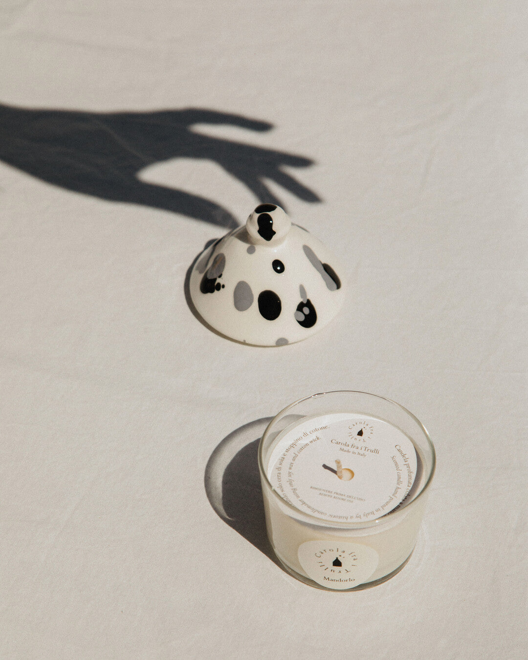 Mandorlo - Trullino Candle with ceramic lid
