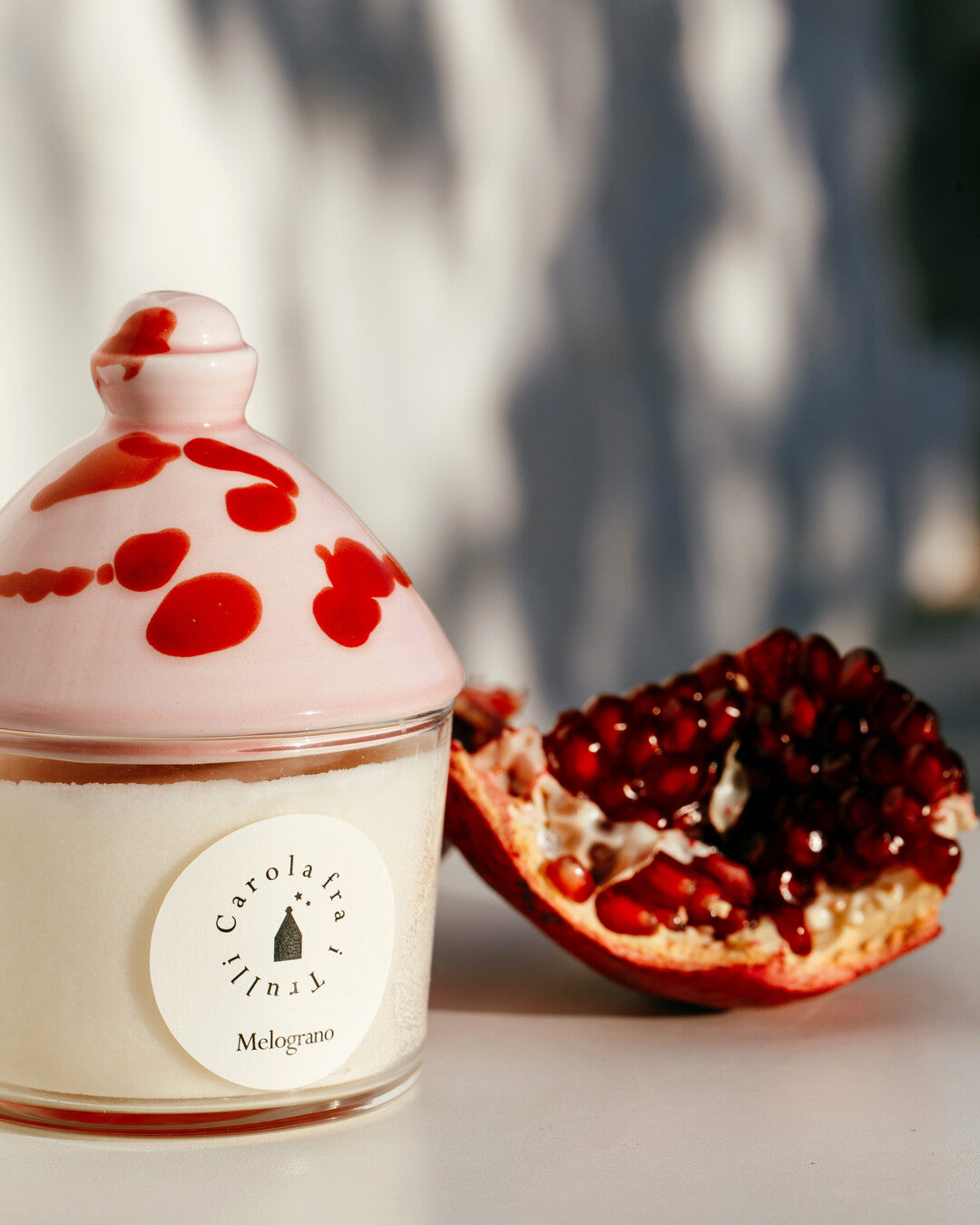 Melograno - Trullino Candle with ceramic lid