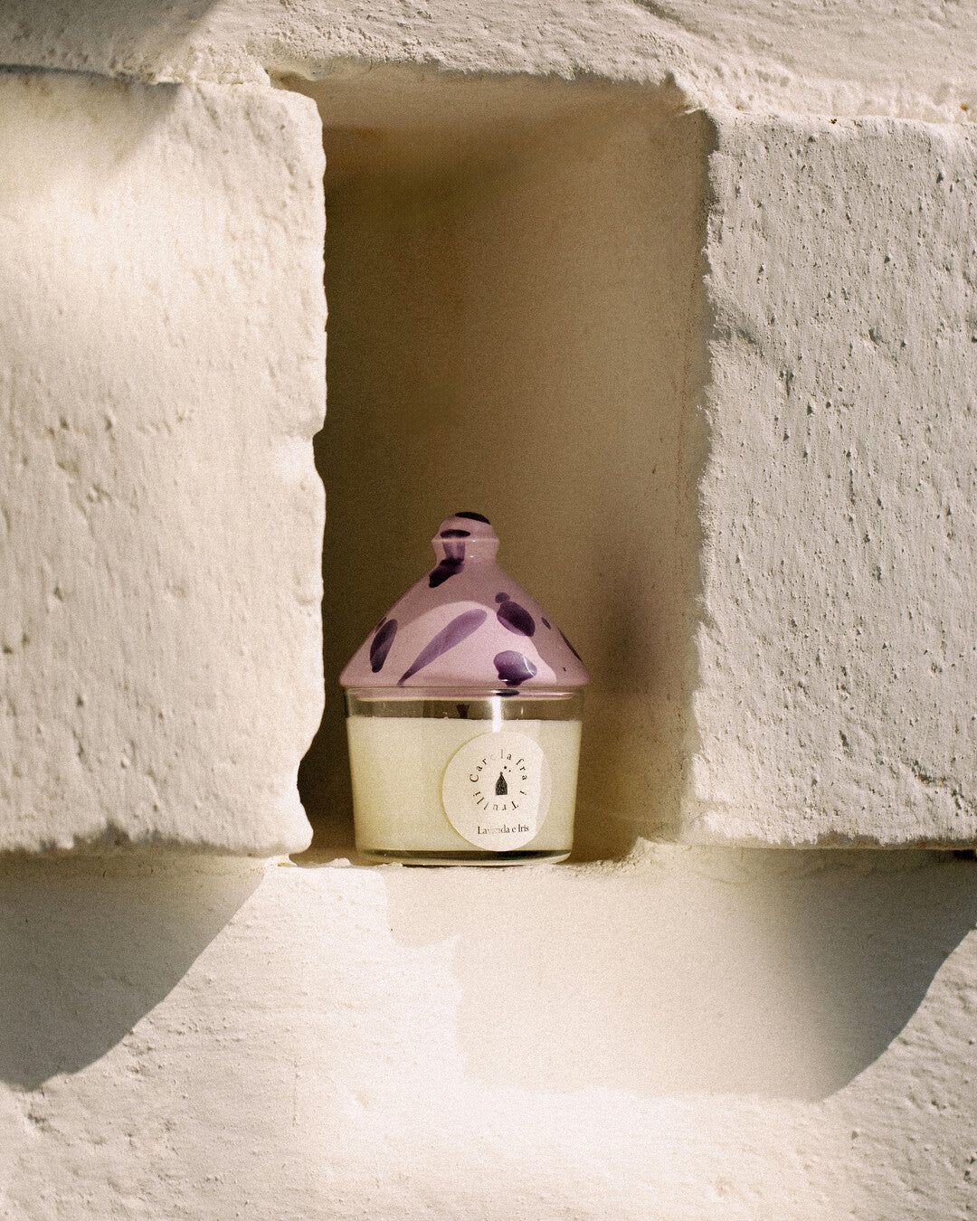 Lavanda & Iris - Trullino Candle with ceramic lid