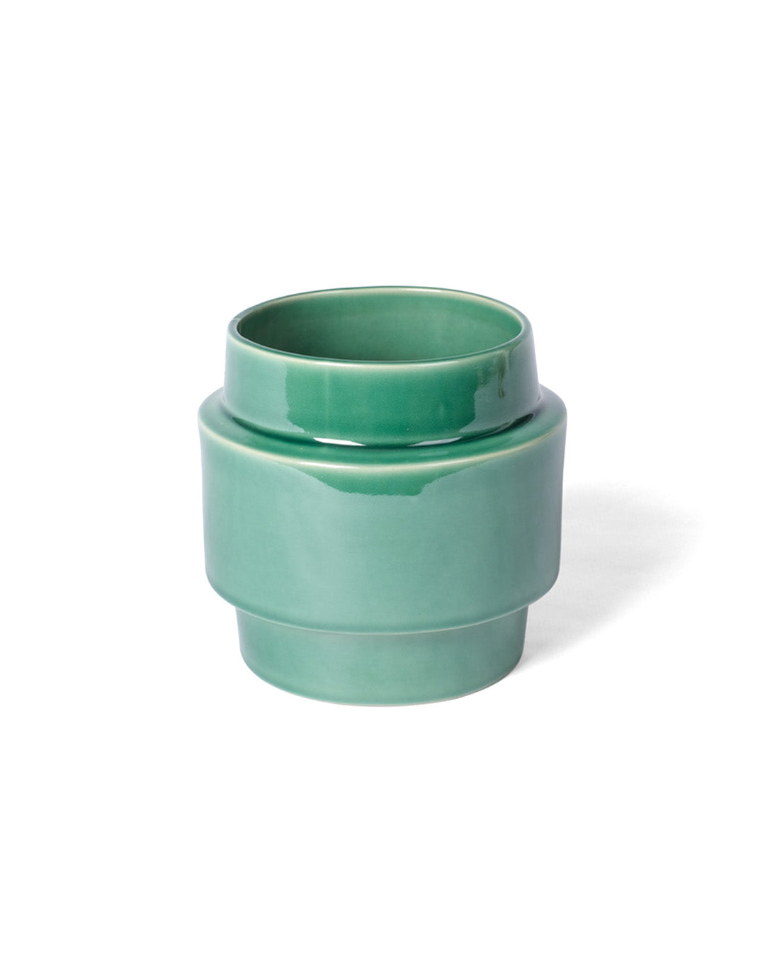 Vaso in ceramica smaltato Boia - Verde