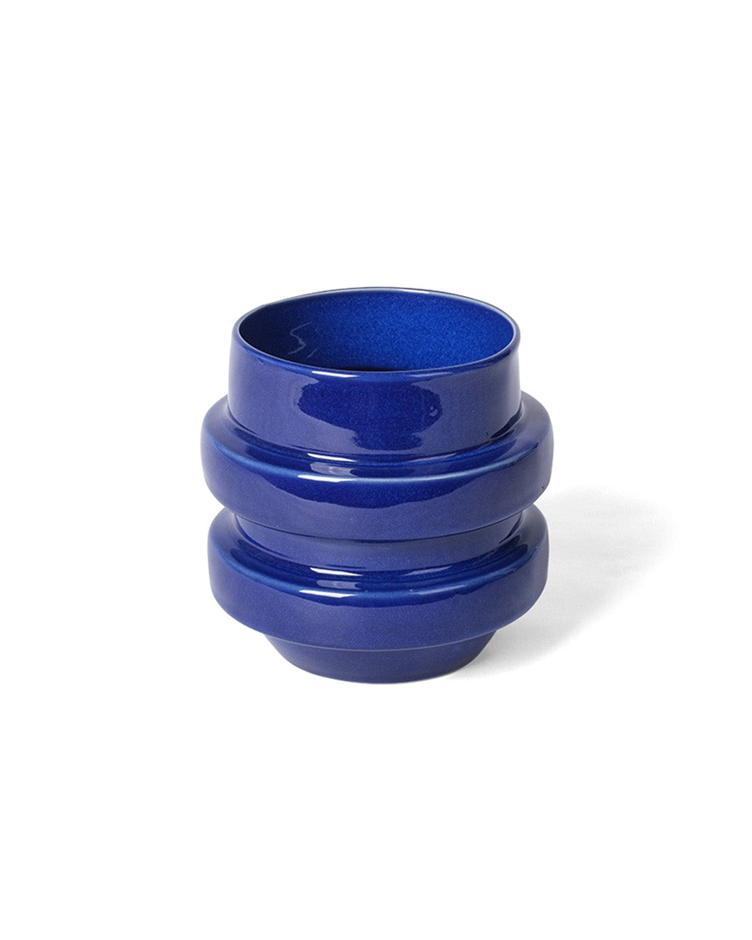 Vaso in ceramica smaltato Boia - Blu
