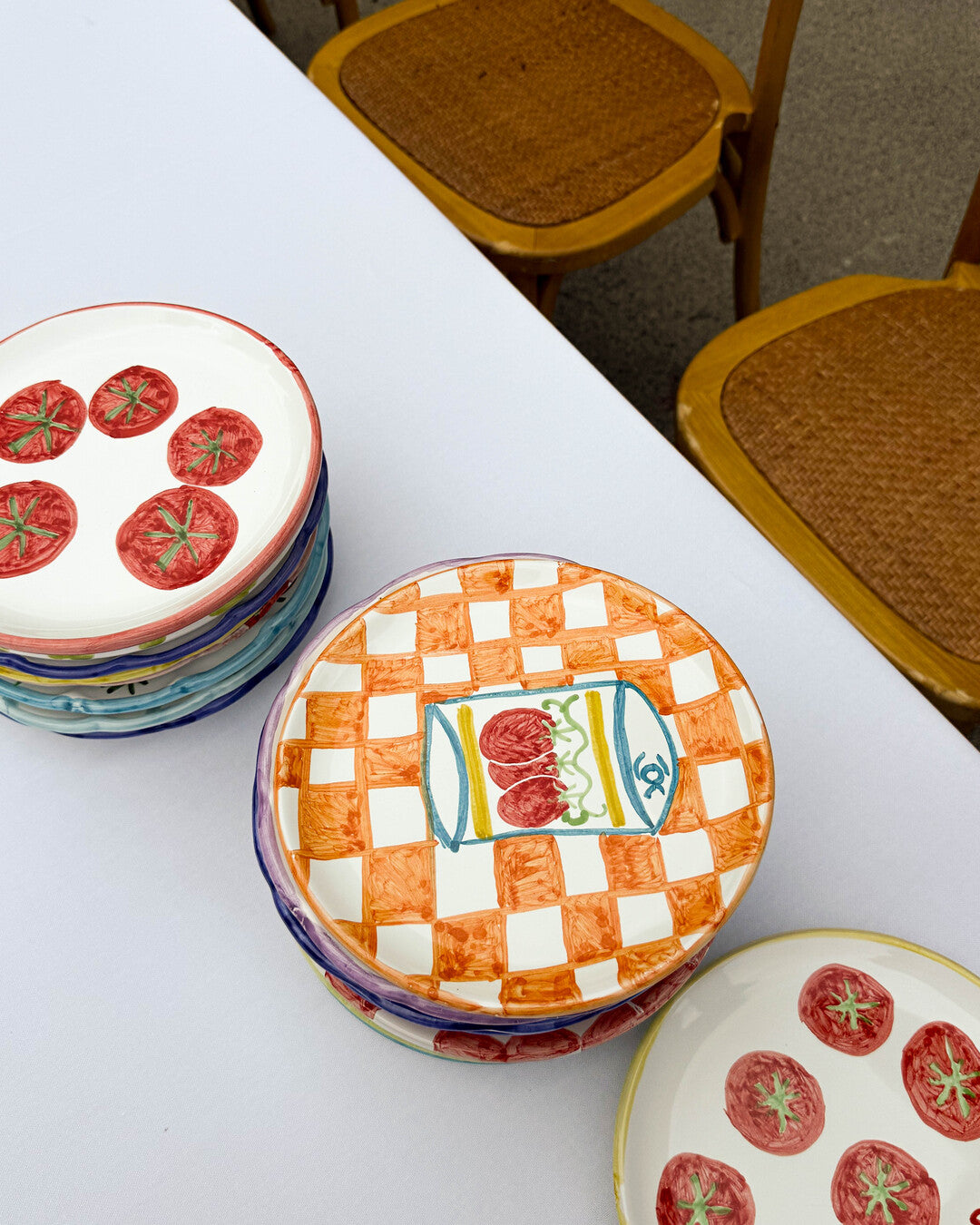 Picnic Plate - Red Rim