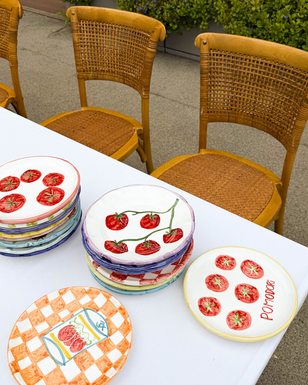 Picnic Plate - Red Rim
