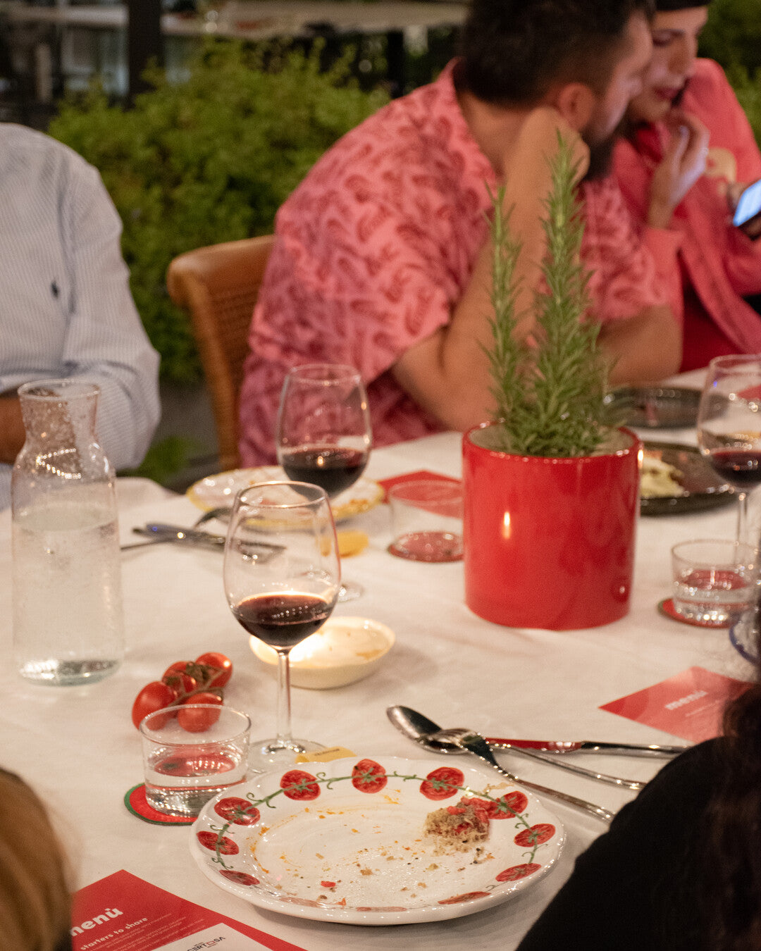 Tomato Dinner Plate- Tomato Garland