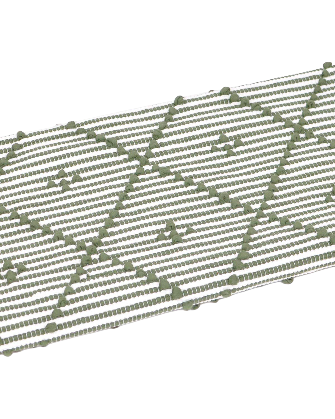 Handwoven striped rug