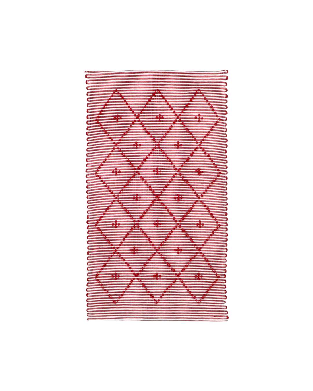 Handwoven striped rug